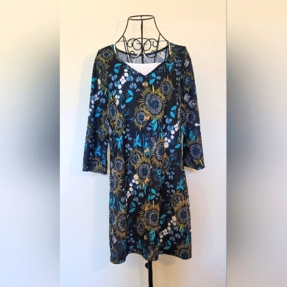Amazon Abstract Sunflower Dress - Picture 1 of 7